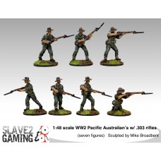 1:48 scale WW2 Pacific War Aussie Digger with .303 rifles