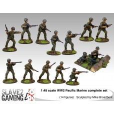 1:48 scale WW2 Pacific War US Marines - Complete set