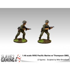 1:48 scale WW2 Pacific War US Marines - Thompson SMG