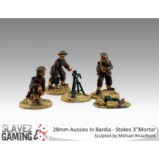 28mm Bardia -  Stokes 3" Mortar & Crew