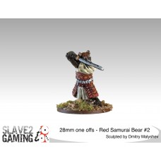 28mm One Offs - Red Samurai bear #2