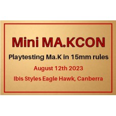 Mini MAKCON 23 - Play testing convention for MA.K in 15mm 